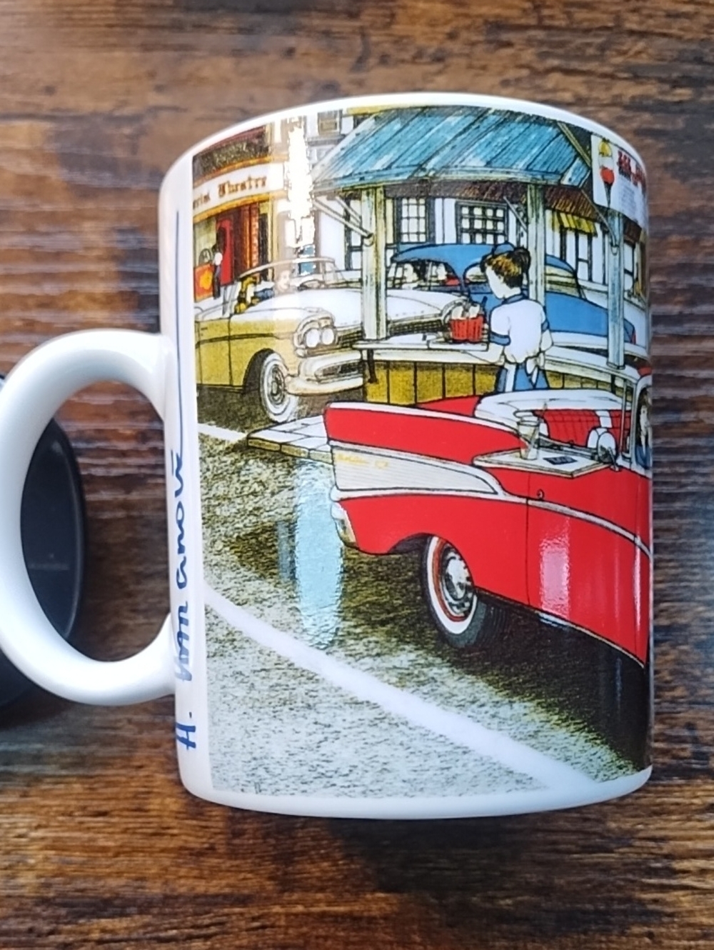 H. Hargrove HIC "Meet Me At The Hop" Collectable Vintage 50's Diner Ceramic Mug